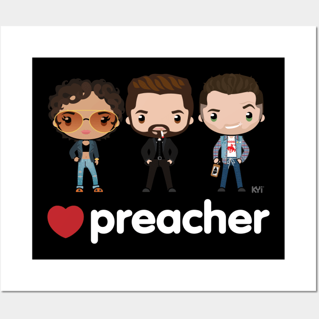 Love Preacher - Tulip, Jess & Cas Wall Art by KYi